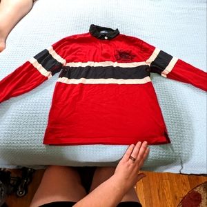 Red Long Sleeved Ralph Lauren Polo